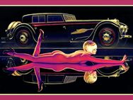 Tolles Blechschild Pin Up Girl mit Oldtimer 20x30 cm - Hamburg