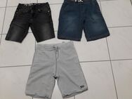 Marken Kinder Jungen Hose kurz Shorts Gr. 140 Jeans, Petrol, H&M, NoName - Lindau (Bodensee)