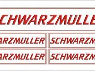 SCHWARZMÜLLER AUFKLEBER-SET Trailer ANHÄNGER TIR MAN IVECO DAF Actros MAN Mercedes Set452 - Wuppertal