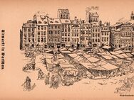 Grafik , Altmarkt in Warschau - Polen , von Bloch - Leonhardt , ca. 1917 , M16 - Görlitz
