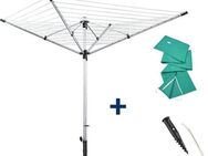 Leifheit Wäschespinne LinoLift 600 QuickStart, 60 m Leinenlänge