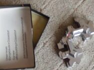 Massiv Briefbeschwerer Schreibtisch Guss Metall Miniatur Gebäude DEMAG Industrie Werbegeschenk Dekorativ 1990 - Bottrop