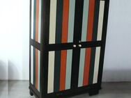 Alter Dielenschrank Kleiderschrank 2 Türen Keilschrank, Braun + Shabby Bunt, Vintage, umzugsfreundlich demontierbar - Sinzig