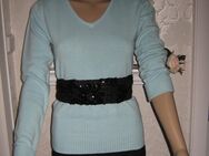 NEUw * Klassisch * stylisch * V- Ausschnitt * Bodcon * Feinstrick * Pullover "COLORS OF THE WORLD" Gr. 38- 40/ S- M * himmel- hell- blau * serenety * - Riedlingen