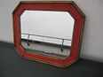Schlichter Wandspiegel, aus Massiv-Holz, Vintage in 8810