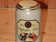 Paulaner München Oktoberfest 1995 Bierkrug mit Deckel 1 L Keramik Steingut Steinzeug - Borken
