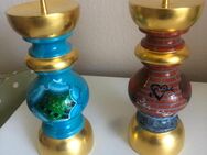 Original Vintage Holz Kerzenhalter mit Nagel - Bremen