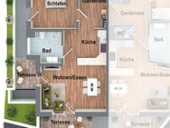 2,5 Zimmer-Wohnung: 75 m², mit 2 Terrassen, Garten, Tageslichtbad & Keller, Erstbezug 2025, in 73117 Wangen bei Göppingen kaufen (141) - Wangen