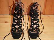 Highheels NaDoubt Gr 38 schwarz Party Reisverschluss Blockabsatz 14 cm neuwertig - Borken