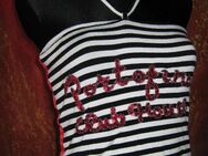 NEU mit ETIKETT * Sexy * ausgefallen * Pinup * Rockabilly * Pailletten * Streifen * Neckholder * Träger * Top "NICOWA" Gr. 36- 38/ S * schwarz * weiß * rot * - Riedlingen Zentrum
