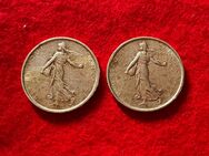 2 x 5 Francs Silbermünzen 1962 + 1963 Säerin Semeuse - Mannheim
